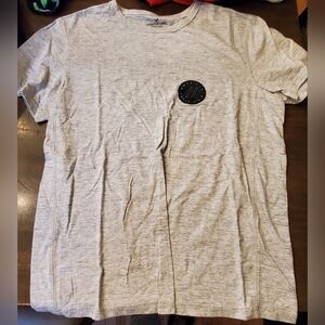 American Eagle Outfitters Mens Gray Graphic Tee- Active Flex - Medium